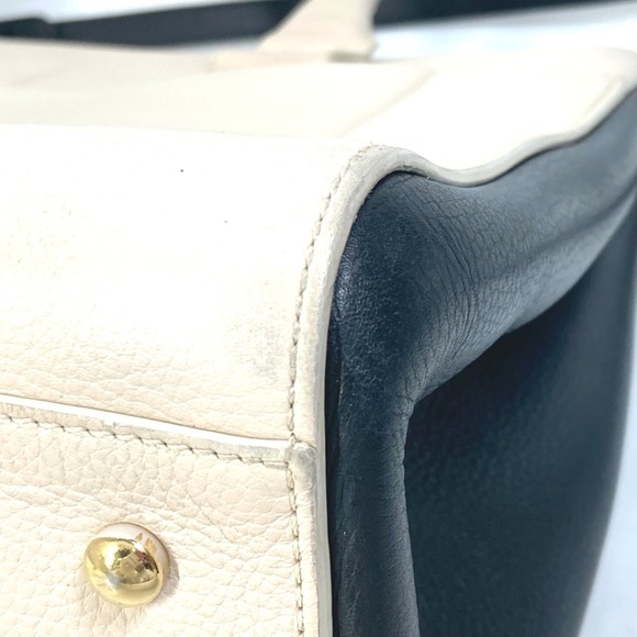 CHANEL CC Mark Bicolor 2WAY Shoulder Bag Beige - Picture 8 of 16